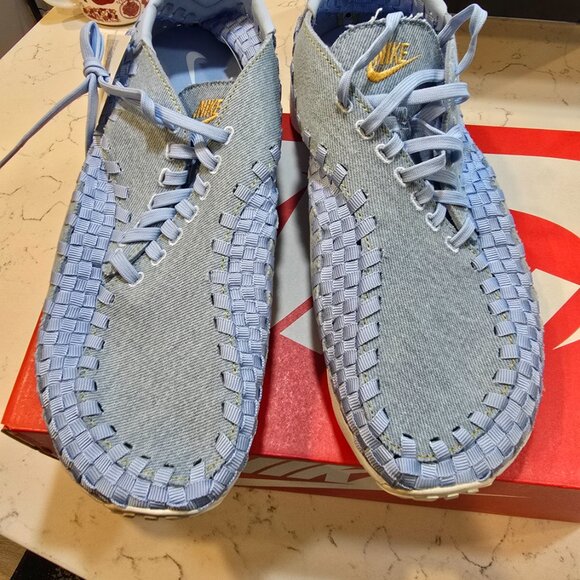 Nike Air Footscape Woven Washed Denim Ice Blue BRAND NEW Size 10 MENS 11.5 W NEW - Picture 5 of 16